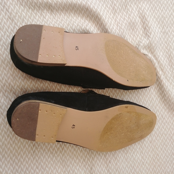 Topman Colburn Suede Penny Loafers black size 12 - Picture 8 of 9